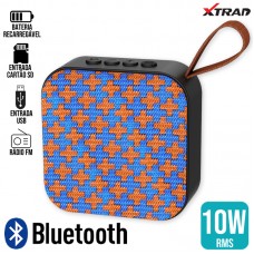 Caixa de Som Bluetooth 10W XDG193 Xtrad - Azul Vermelha